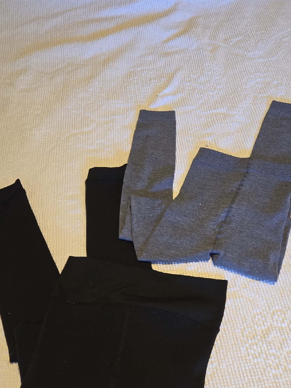 Women's Fleece Lined Leggings Pack - Black & Gray